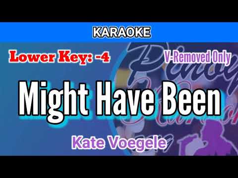 Migh Have Been by Kate Voegele (Karaoke : Lower Key : -4)