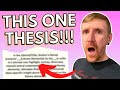 Thesis Structure and Literary Analysis