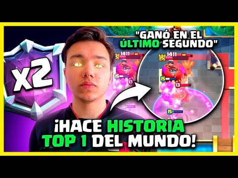 ESTE JUGADOR hace HISTORIA TOP 1 del MUNDO x2 3759🏅en el ÚLTIMO SEGUNDO de la TEMPORADA Clash Royale