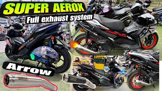 Aerox 155 Modified | Aerox 155 full exhaust system arrow| Skd bike world 