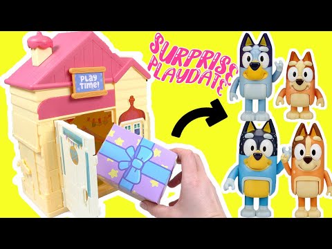 Bluey Playdate Plush Surprise in House with Bingo Dolls