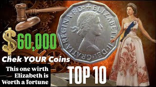 Top 10 Queen Elizabeth II Coins That Made Collectors RICH in 2025 — One Sold for $60,000!