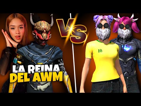 Llegó la REINA DEL AWM para ponerle FIN a los TikTokers TELA en un 2Vs2😱 Ambar.lyx