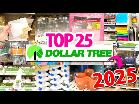 25 *GENIUS* $1 Dollar Tree HACKS & DIYs for 2025! + BEST Organization HACKS