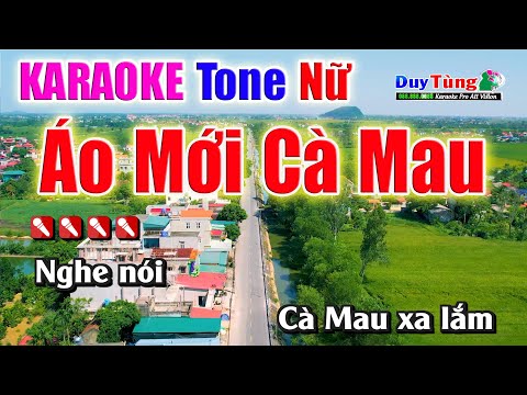 Karaoke || Áo Mới Cà Mau – Tone Nữ || Nhạc Sống Duy Tùng