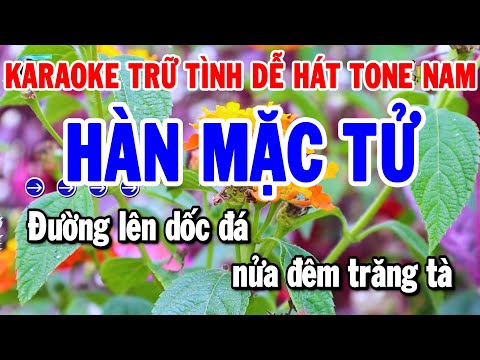 Karaoke Liên Khúc Tone Nam Nhạc Sống Trữ Tình Dễ Hát | Hàn Mặc Tử – Đêm Buồn Tỉnh Lẻ | Thanh Hải