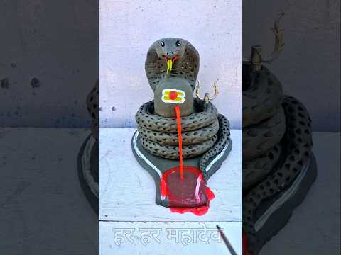 jindgi me bhole baba🔥shivling making clay art🚩mitti se shivling kaise banaye🪷shivling video #shorts