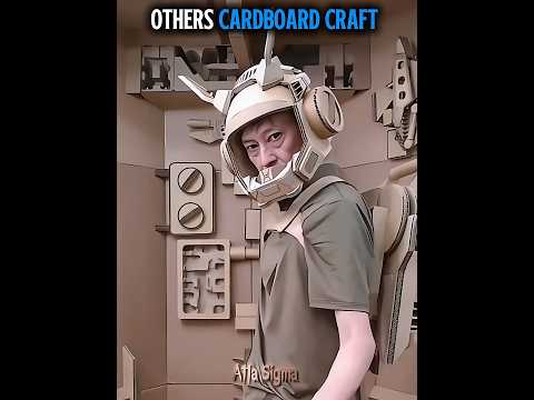 Others cardboard craft Vs this one ☠️ #trollface #edit #shortvideo #fyp