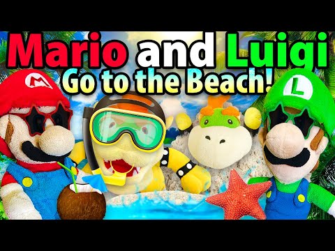 Crazy Mario Bros: Mario and Luigi Go To The Beach!