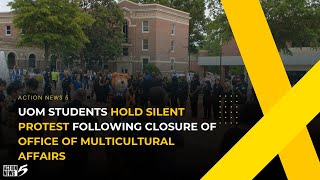 UoM Students hold silent protest following closure of office of Multicultural Affairs