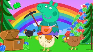 Peppa Pig's Chicken Jockey Fantasy Adventure! 🐷 🐓 Adventures With Peppa Pig