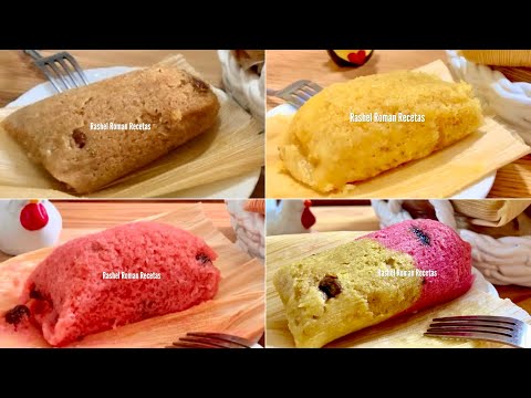 4 RECETAS DE TAMALES POROSITOS Y DELICIOSOS🍍🍓😋