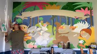 Where the Wild Things Are - Mural painted by Jamie Houston