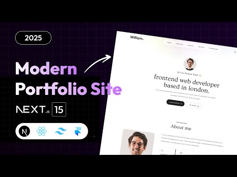 How To Make Portfolio Website Using Next JS | Build Modern Portfolio Site In React JS 2025