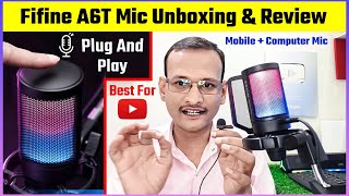 Fifine A6T Mic Unboxing & Review 🎙️ | Best Budget Mic 2025? | Honest Hindi Sound Test