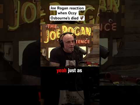 Joe Rogan’s reaction when Ozzy Osbourne died. #rip #joerogan #ozzyosbourne #legend #reaction