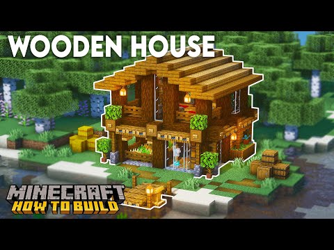 Minecraft: How to Build a Wooden House | Wooden Survival House Tutorial