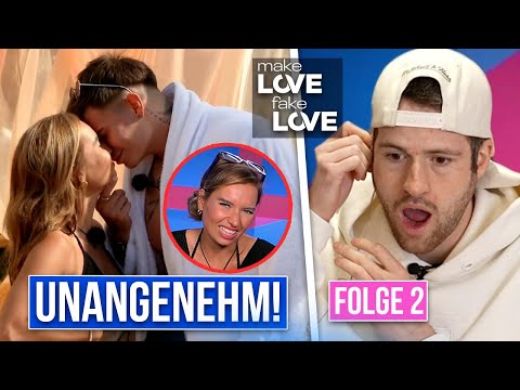 DER ERSTE "KUSS" ist gefallen 🥴 | MAKE LOVE, FAKE LOVE (Folge 2 Reaktion)