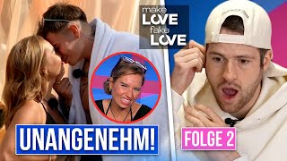 DER ERSTE "KUSS" ist gefallen 🥴 | MAKE LOVE, FAKE LOVE (Folge 2 Reaktion)