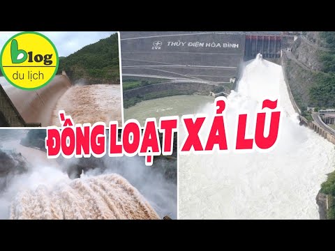 Các hồ thủy điện miền Bắc đồng loạt xả lũ, ngập khắp nơi