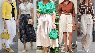ATUENDOS MODERNOS y ELEGANTES para SEÑORAS que pasan de los 50 AÑOS