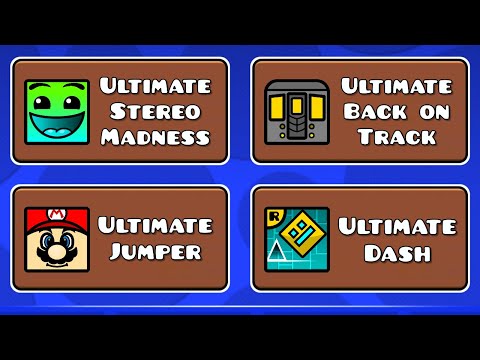 If every Geometry dash level had 3 Coins Ultimate icon achievements!!!