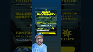 Dont’t miss out 🤘🐏#Rams #NFL #BlockParty #NFLDraft #Inglewood