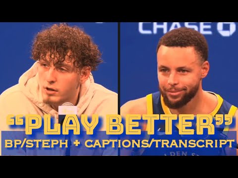 STEPH CURRY: “gotta play better and I will…don’t need any sympathy…what I signed up for”; PODZIEMSKI