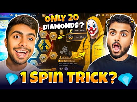 Only 1 Spin Trick Golden Criminal Bundle First Look Only 20 diamonds 😱 - Garena Free Fire Max