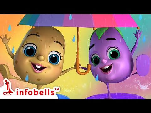 Pani Barsa Chham Chham Chham - Rain Song 🌧️ | Hindi Rhymes for Children | Infobells #hindirhymes