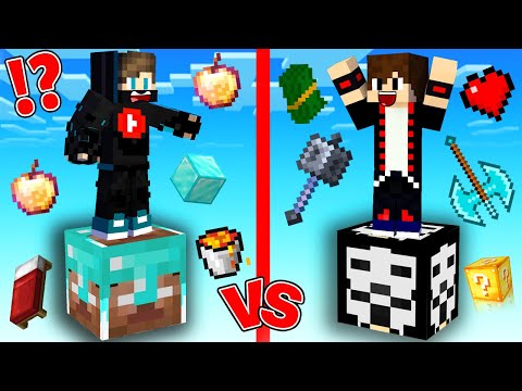 ماين كرافت : حـرب بلوكة حظ الهكر ضد حظ لاعب المحترف !!؟ 😱🔥