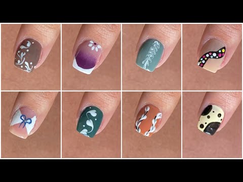 Top 10 Easy nail art designs for beginners || Nail art at home for short nails