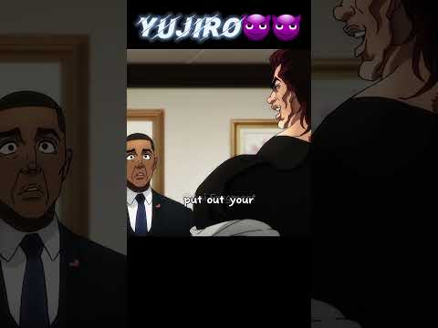 Yujiro put the president in his place👀😯|Baki Hanma| #anime #animemoments #baki