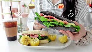 SUB) 도시락 싸기 딱 좋은 샌드위치 빵 추천🥪 자취생의 일주일 도시락 루틴🍱 | 실비대창찜닭, 참치샐러드빵, 돈가스크림우동, 두부유부초밥, 감태주먹밥, 두부김치, 루꼴라샌드위치