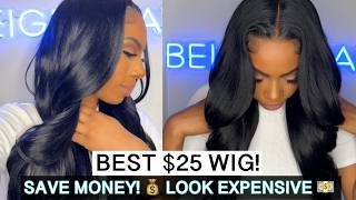 THIS $25 WIG LOOKS LIKE IT WAS $300! BUDGET FRIENDLY 🤑RECESSION PROOF WIG! WATCH BEFORE YOU BUY!