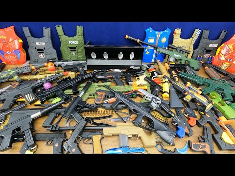 Toy Guns Toys Collection !! BB GUNS, AK47 Rifle, Colorful Nerf Pistols, Lighted Voiced Rifles