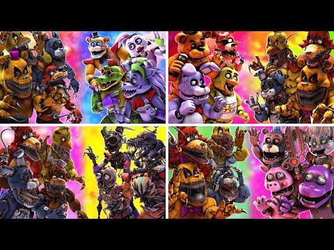 [SFM FNaF] Top 5 BEST DEMENTED vs FIGHT Animations