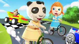 Bicycle Race 🚴‍♂️ Who's the Fastest?🚴‍♂️Dolly and Friends Cartoon