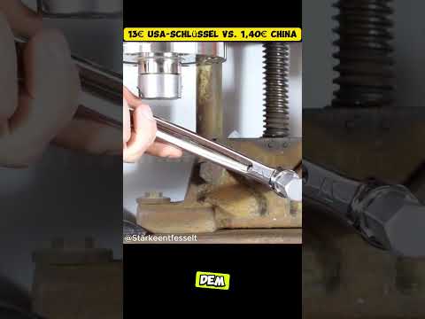 13€ USA-Schlüssel vs. 1,40€ China-Schlüssel: Der ultimative Stärke-Test! #hydraulikpresse