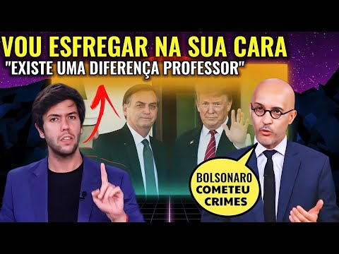 MANDOU NA LATA; Caio ESFREGA NA CARA DE PROFESSOR ESQUERDISTA TODA VERDADE