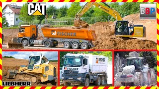 CAT 326F LN, Mercedes Sattelkipper, Liebherr LR 636 - Erdbau, Berglen, 2025. Teil 2