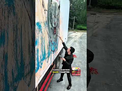 El error de un niño 👦 convirtió el coche de un rico 🚘 en una pintura increíble 🎨🔥.!