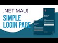 .NET MAUI - Simple Login Page  Speed UI
