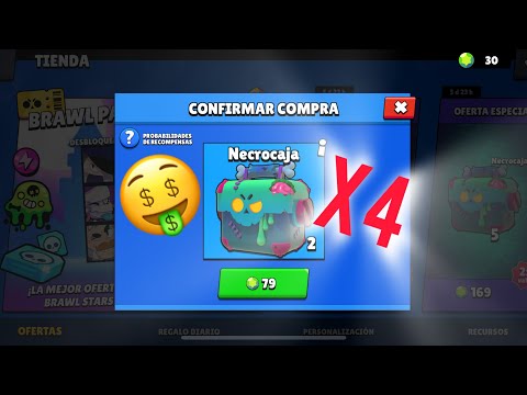 Abriendo 4 NECROCAJAS GRATIS 🤯 Brawl Stars NUEVA ACTUALIZACIÓN 🔥