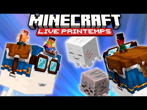 Monture Ghast et Shaders Vanilla ! - Résumé Minecraft Live de Printemps