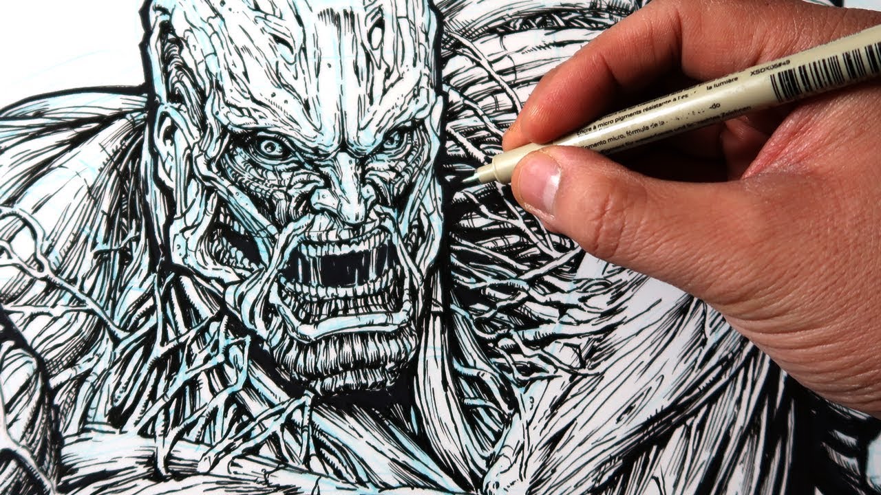 Drawing attack on titan - the most detailed drawing ever (i think) of the colossal titan!