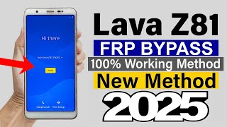 Lava Z81 : Google Account/ FRP Bypass - 100% Working (Without Pc)