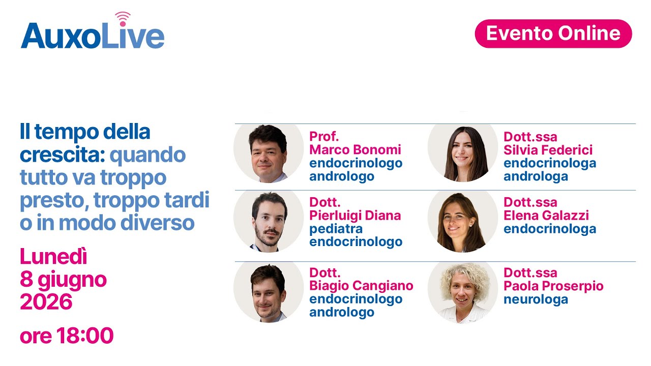 Il tempo della crescita: evento online endocrinologia pediatrica