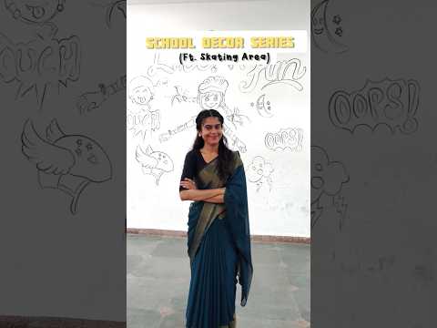 School Decor Series | Ft. Skating Area #school #art #teacher #decoration #anime #cartoon #minivlog