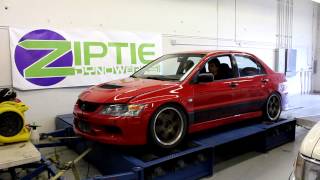 Evo IX Tuning at Ziptie Dynowerks (357.4 whp/383.3 tq)